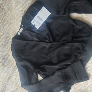 Zara wrap blouse